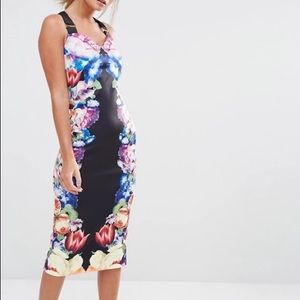 Ted Baker Bodycon Floral Dress Ted size 1